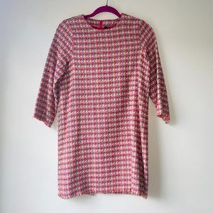 Zara TRF Collection Brand New Multi Color Tweed Dress, Medium